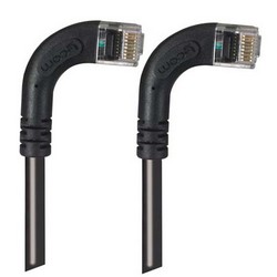 6类直角型跳线，直角右出线/直角右出线，黑，15英尺（4.6米）的图片