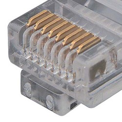 屏蔽6类线缆，RJ45/RJ45，PVC护套，黑，25英尺（7.6米）的图片