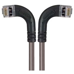 屏蔽6类直角型跳线，直角左出线/直角右出线，灰，7英尺（2.1米）的图片