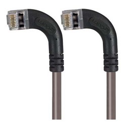 屏蔽6类直角型跳线，直角左出线/直角左出线，灰，1英尺（0.3米）的图片