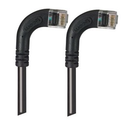 6类低烟无卤直角型跳线，直角右出线/直角右出线，黑，5英尺（1.5米）的图片