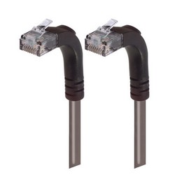 6类低烟无卤直角型跳线，直角上出线/直角上出线，灰，2英尺（0.6米）的图片