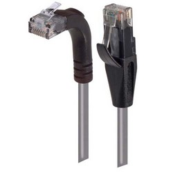 超5类直角型跳线，直通/直角上出线，灰，7英尺（2.1米）的图片