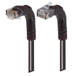 超5类直角型跳线，直角上出线/直角下出线，黑，3英尺（0.9米）的图片