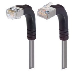 超5类屏蔽直角型跳线，下出线/直角上出线，灰，15英尺（4.6米）的图片