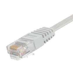 Category 5E Flat Patch Cable, RJ45 / RJ45, White, 30.0 ft的图片