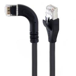 Braid Shielded Category 5e High Flex Right Angle Ethernet Cable, Straight/Right Angle Left, 0.5m的图片