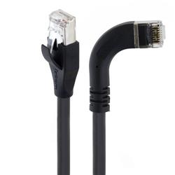 Braid Shielded Category 5e High Flex Right Angle Ethernet Cable, Straight/Right Angle Right, 3.0m的图片