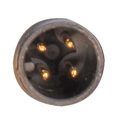 Brad® Ultra-Lock® M12线缆，4针，A编码，IP69K级，公头/母头，22AWG，PVC，黄，1米的图片