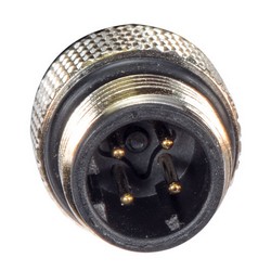 超5类M12 4针D编码SF/UTP工业级线缆，M12公头/M12公头，0.5米的图片