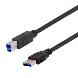 高柔性USB 3.0线缆，A型公头/B型公头，0.5米的图片