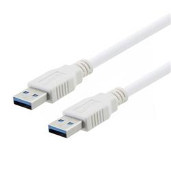 USB 3.0 Type A to A White Cable 0.5M的图片