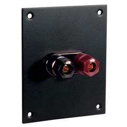 通用子面板，黑色，带接线柱对，红色/黑色的图片