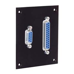 通用子面板，带1个DB9和1个DB25耦合器的图片