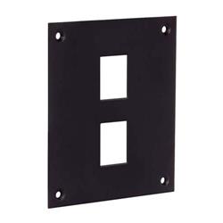 通用钢制子面板，带2个Keystone开口的图片