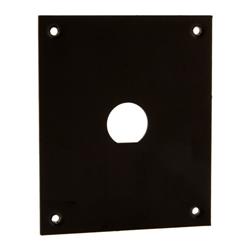 Universal Steel Sub-Panel with One 0.630" D-Hole, Black的图片