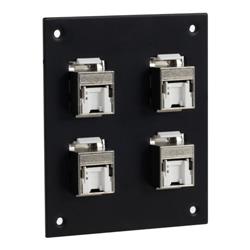 Universal Sub-Panel, 4 110 Shielded Category 5e Tool-less PoE+ Compliant Jacks的图片