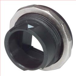 IP67级后端安装式法兰，用于Keystone水晶头母座的图片