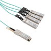 Active Optical Cable Breakout QSFP+ 40Gbps to 4x10G SFP+, 7 meters, MSA Compatible的图片