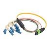 MPO公头/6条柔性LC扇出，6芯光纤带，9/125单模，OFNR护套，黄，0.5米的图片