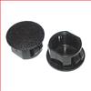 H型/D型孔插头，黑，10件/袋的图片
