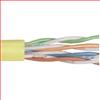6类UTP线缆，4对24AWG多股导线，黄，1000英尺（305米）的图片
