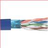 超5类, PVC,带有箔屏蔽, 4对绞合,26AWG,1,000 ft/305m 线轴包装包装,蓝色的图片