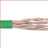 6类UTP线缆，阻燃级护套，4对23AWG实心导线，绿，1000英尺（305米）的图片