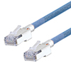 Category 5e Slim Aerospace Ethernet Cable High-Temp Double Shielded FEP Blue RJ45, 10.0ft的图片
