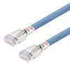 Category 6a Aerospace Ethernet Cable High-Temp Double Shielded FEP Blue RJ45, 5.0ft的图片