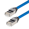 Category 6a Slim Ethernet Assembly, Shielded, CMP Plenum +105°C High Temp, Blue, 1.0Ft的图片