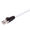 Plenum Rated Shielded Category 6a Cable, RJ45 / RJ45, 23AWG Solid, White, 10.0ft的图片