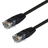 Category 6 Flat Patch Cable, RJ45 / RJ45, Black, 1.0 ft的图片