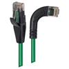 6类直角型RJ45以太网跳线，直通/直角右出线，绿，10英尺（3米）的图片