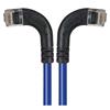 6类直角型RJ45以太网跳线，直角左出线/直角右出线，蓝，10英尺（3米）的图片