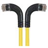 6类直角型RJ45以太网跳线，直角左出线/直角右出线，黄，5英尺（1.5米）的图片