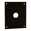 Universal Steel Sub-Panel with One 0.630" D-Hole, Black的图片